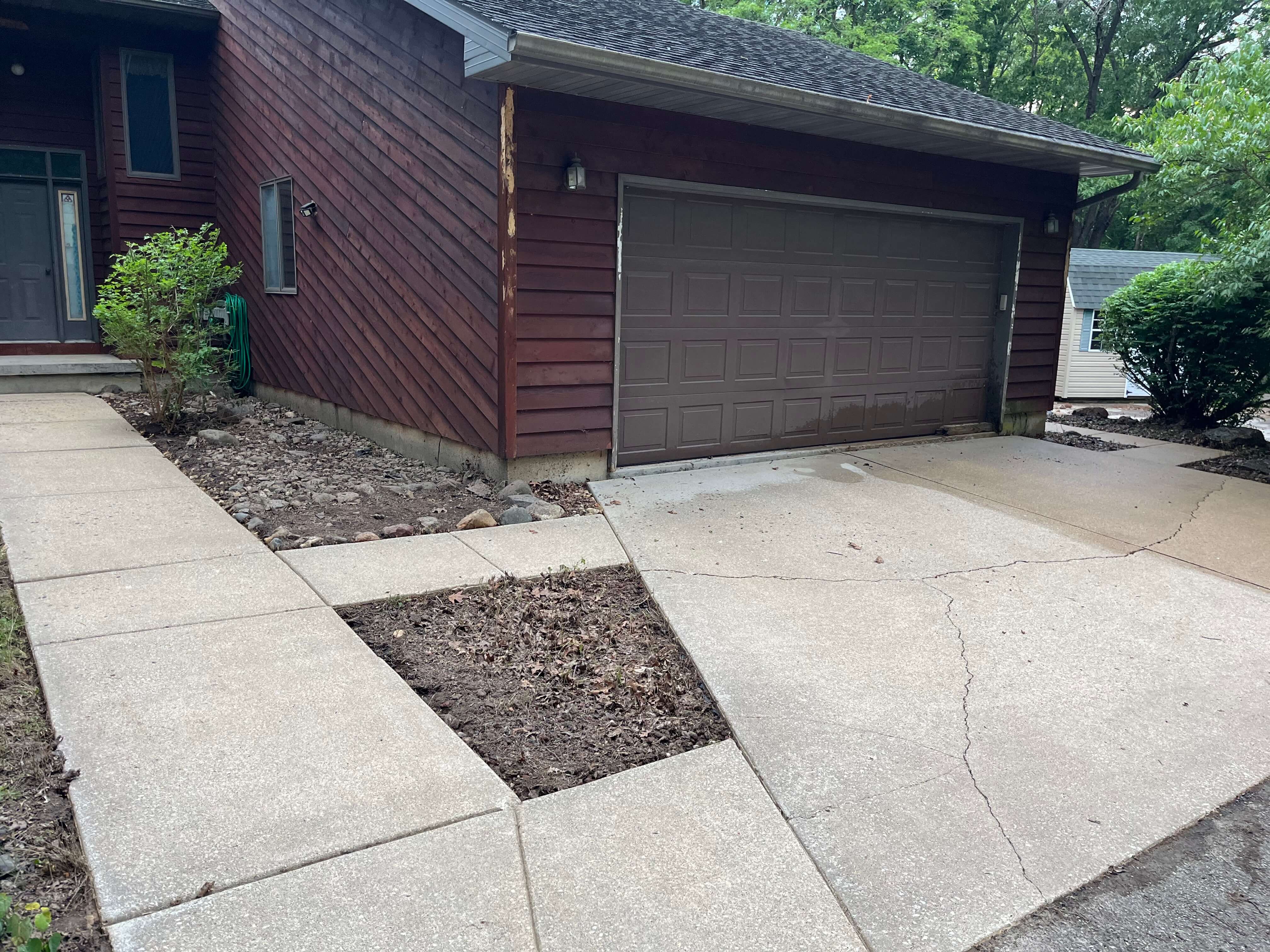 Driveway after cleaning
