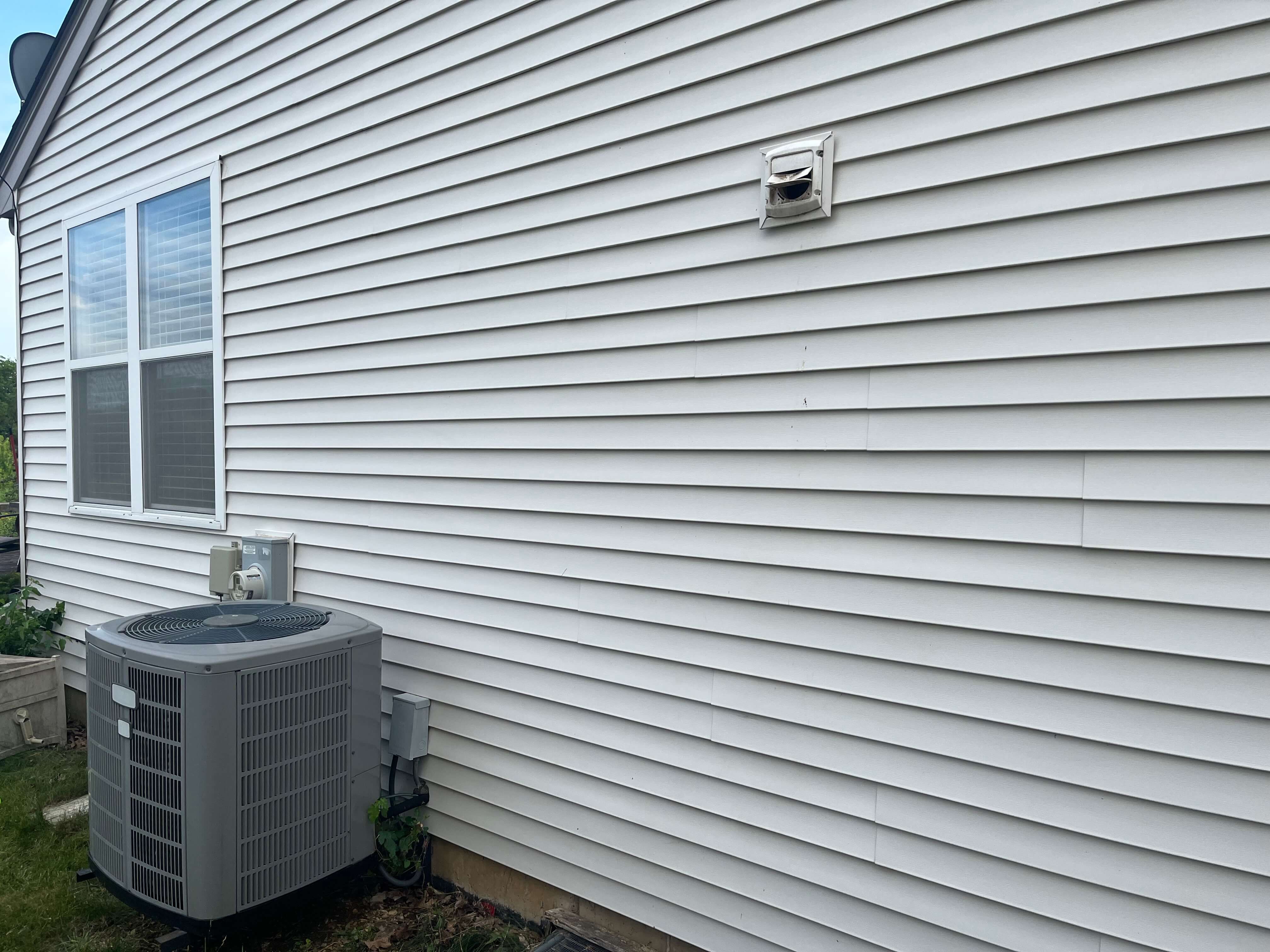 Siding after cleaning